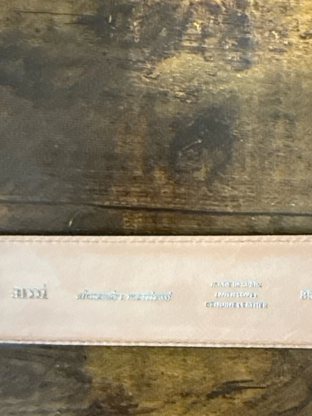 Ami Alexandre Mattiussi Black Leather Belt with Silver Buckle